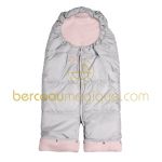 Combizip gris clair et rose (taille 2) - Red Castle