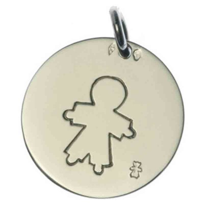 M�daille Pastille Petit gar�on (Grand mod�le) par Loupidou