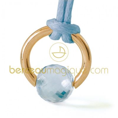 Pendentif Moana Topaze bleue (Or jaune) par Mikado