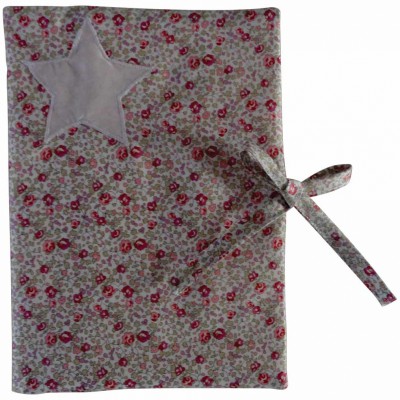 Prot�ge carnet de sant� Elo�se Liberty rose par Le petit rien