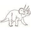 Sticker mural Dino choco (35 x 45 cm)