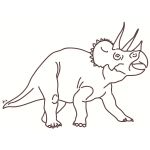 Sticker mural Dino choco (35 x 45 cm) - Mimi'lou