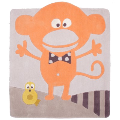 Tapis enfant singe ringo (106 x 123 cm)