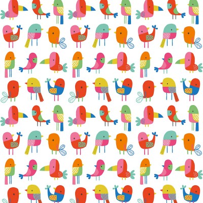 Papier peint oiseaux tropicaux by dawn machell (2,5 m)