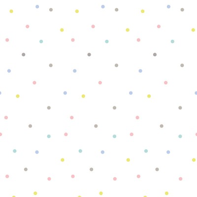 Papier peint pois multicolores by aless baylis (2,5 m)