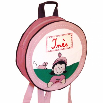 Sac � dos rose personnalisable par Les Griottes