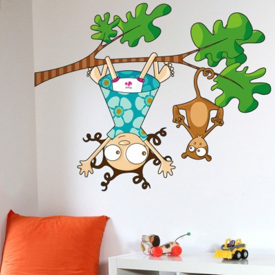 Sticker lou et kiki le singe
