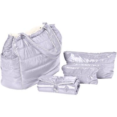 Sac � langer cabas Feather light gris clair/ivoire par Red Castle