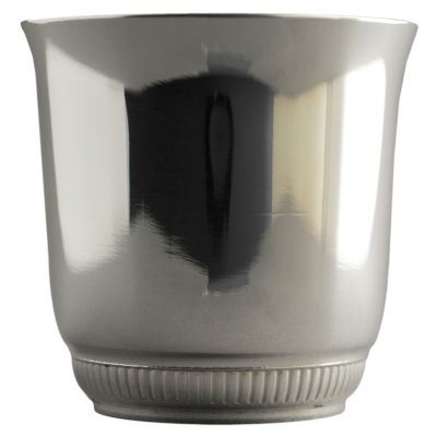 Coquetier Godrons (m�tal argent�) par Ercuis