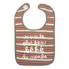 Bavoir Je suis le plus beau b�b� du monde ray� multicolore