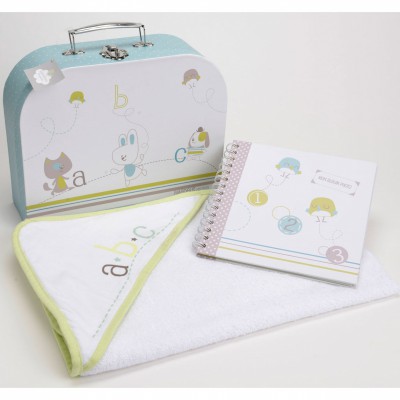 Coffret cape de bain abc et album (70 x 80 cm)