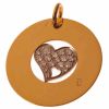 M�daille Bulle empierr�e motif au choix (25mm)