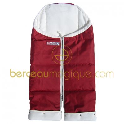 Combizip Alaska bordeaux et ivoire (taille 2) par Red Castle