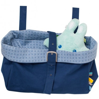 Sac à jouets bleu