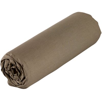 Drap de lit coton bio taupe (118 x 180 cm)