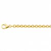 Bracelet maille jaseron (or jaune 375�)