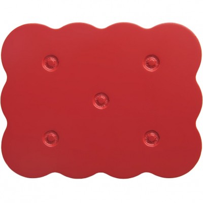 Poignée de meuble biscuit rouge (lot de 2)