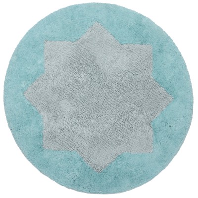 Tapis lavable rond sweet stella bleu (100 cm)