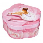 Grande bo�te � bijoux musicale fleur Ballerine rose - Trousselier