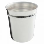 Timbale de bapt�me Rubans (m�tal argent�) - Ercuis