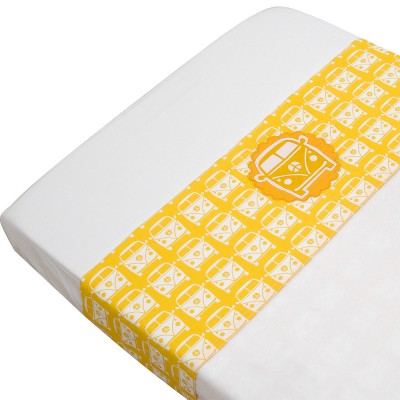 Drap de lit little van jaune (120 x 150 cm)