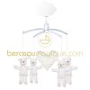 Mobile musical Ours lapin et coeur 