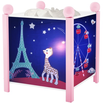 Lanterne magique sophie la girafe rose
