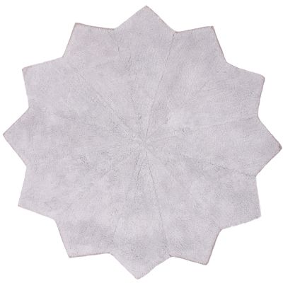 Tapis lavable flocon lollipop gris (110 cm)