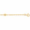 Bracelet maille Singapour et boules (or jaune 750�) 