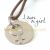 Pendentif ''I am'' fille (Or blanc) - Mikado - 325.00