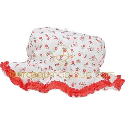 Chapeau imprim� Corail, rouge & co (3 tailles) par Sucre d'orge