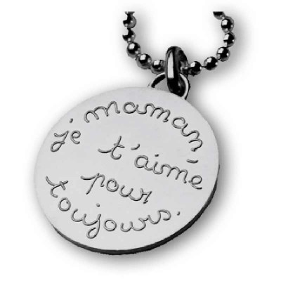 Grande M�daille ''Maman je t'aime pour toujours'' (Argent) par La Monnaie de Paris