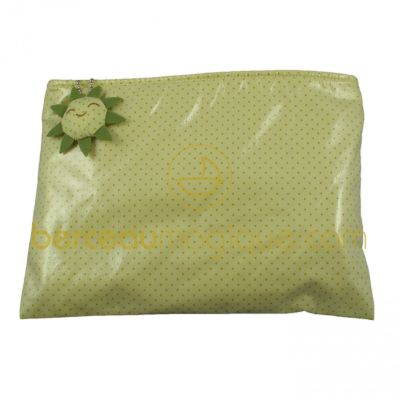 Pochette verte plastifi�e par Trousselier