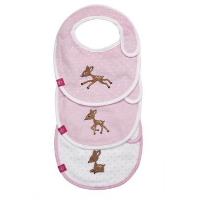 Lot de 3 bavoirs éponge lela rose