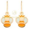 Boucles d'oreilles Abeille (or jaune 750�)