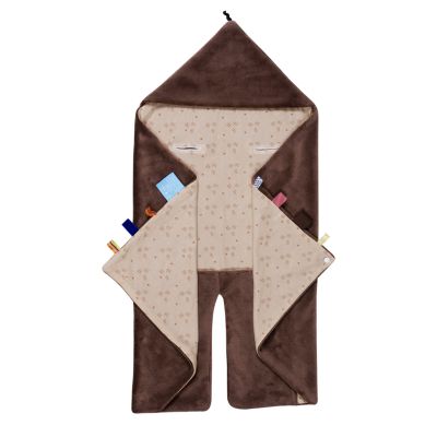 Couverture ''Trendy wrapping'' Natural brown (80cm x 80 cm) par Snoozebaby
