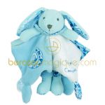Doudou marionnette Tatoo Lapin bleu - Doudou et Compagnie