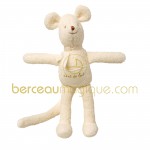 Souris ''dent de lait'' polaire �cru (22 cm) - Trousselier