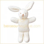 Peluche Lapin polaire �cru (13 cm) par Trousselier