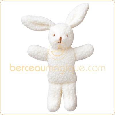 Peluche Lapin polaire �cru (13 cm) par Trousselier