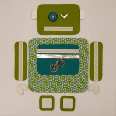 Tableau robotic robot (30 x 30 cm)