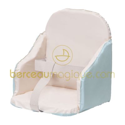 Coussin de chaise � sangles (bleu ou rose) par Tin�o