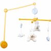 Mobile musical en bois Lapin bonbon bleu