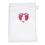 Gant de toilette Petits pieds (15 x 21 cm) - La maison des abeilles