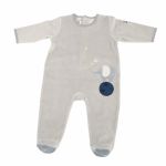Pyjama beige Aim� et C�leste (6 mois) - Moulin Roty
