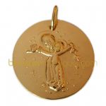 M�daille Madone � l'offrande (avec revers) (or jaune) - La Monnaie de Paris