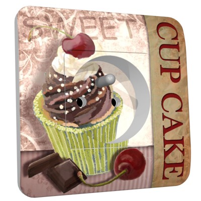 Prise decorée cup cake chocolat