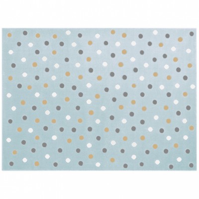 Tapis garçon bleu à pois (140 x 200 cm)