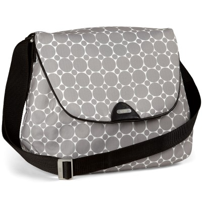 Sac à langer bandoulière riley gris