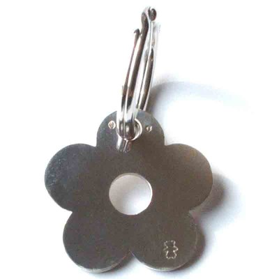 Porte-cl�s marguerite (argent massif)    par  Loupidou